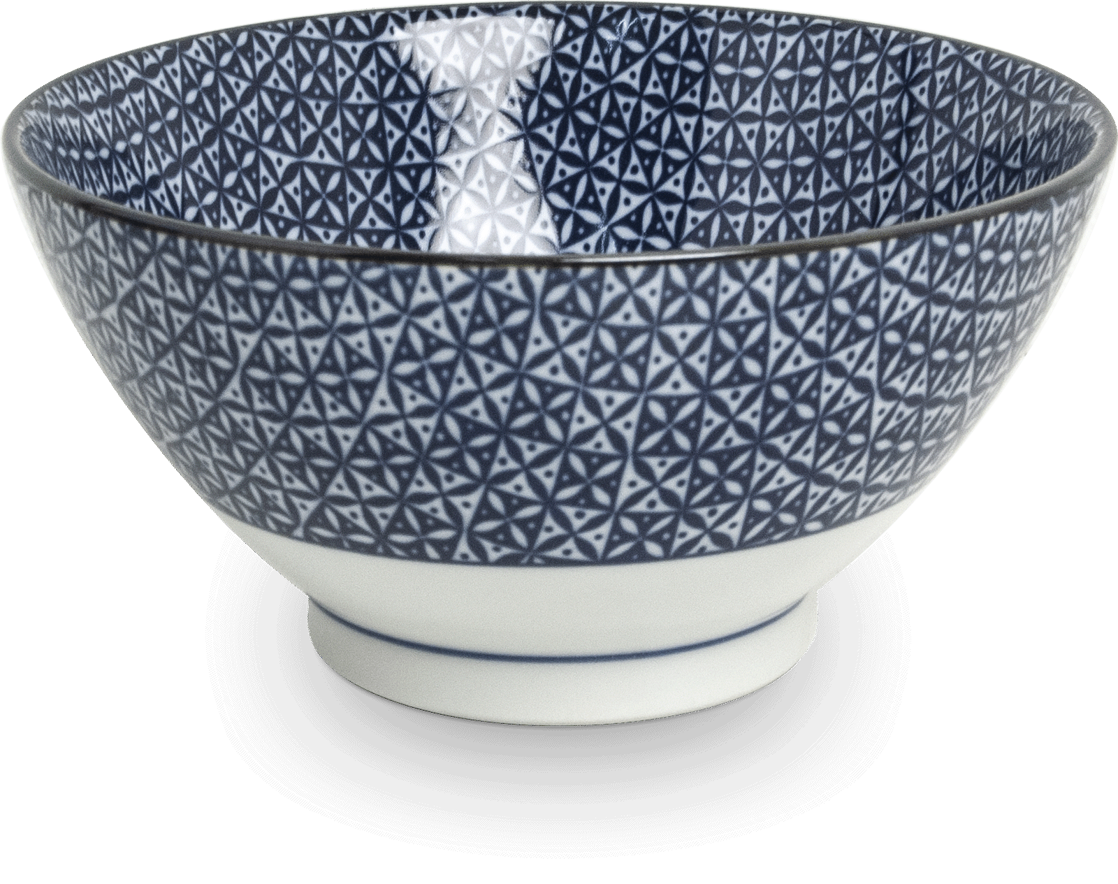 Bowls Blue pattern, mix 4