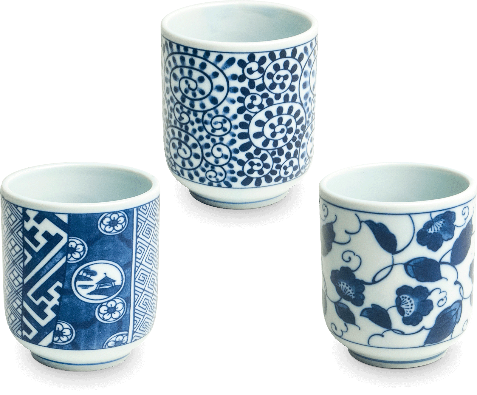 Teacups Blue pattern, mix 0