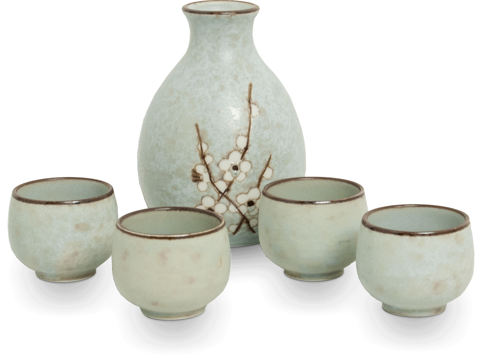 Sake set Hana light green 0