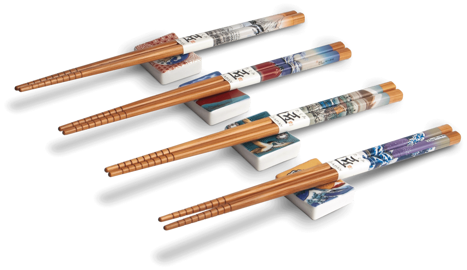 chopstick set Japanese motif 1