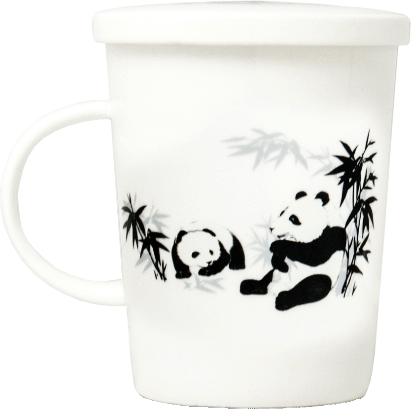 Teebecher mit Filter Panda 1